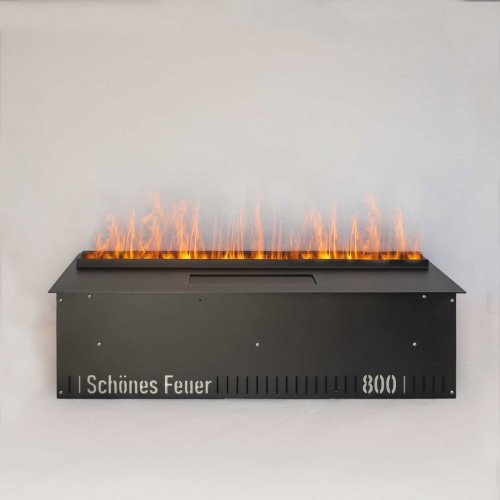 Электроочаг Schönes Feuer 3D FireLine 800 со стальной крышкой в Южно-Сахалинске